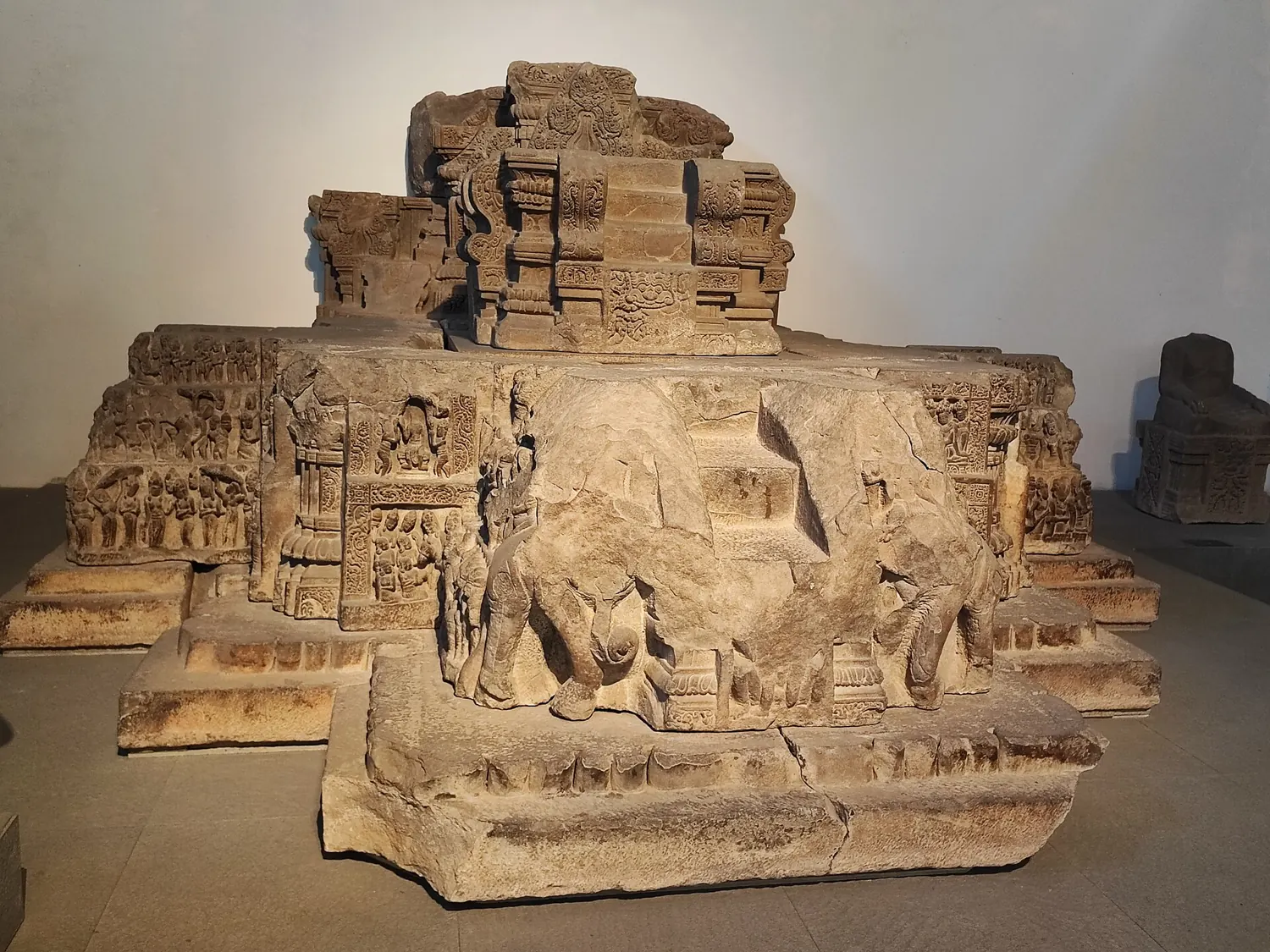 Đồng Dương pedestal at the Cham Museum