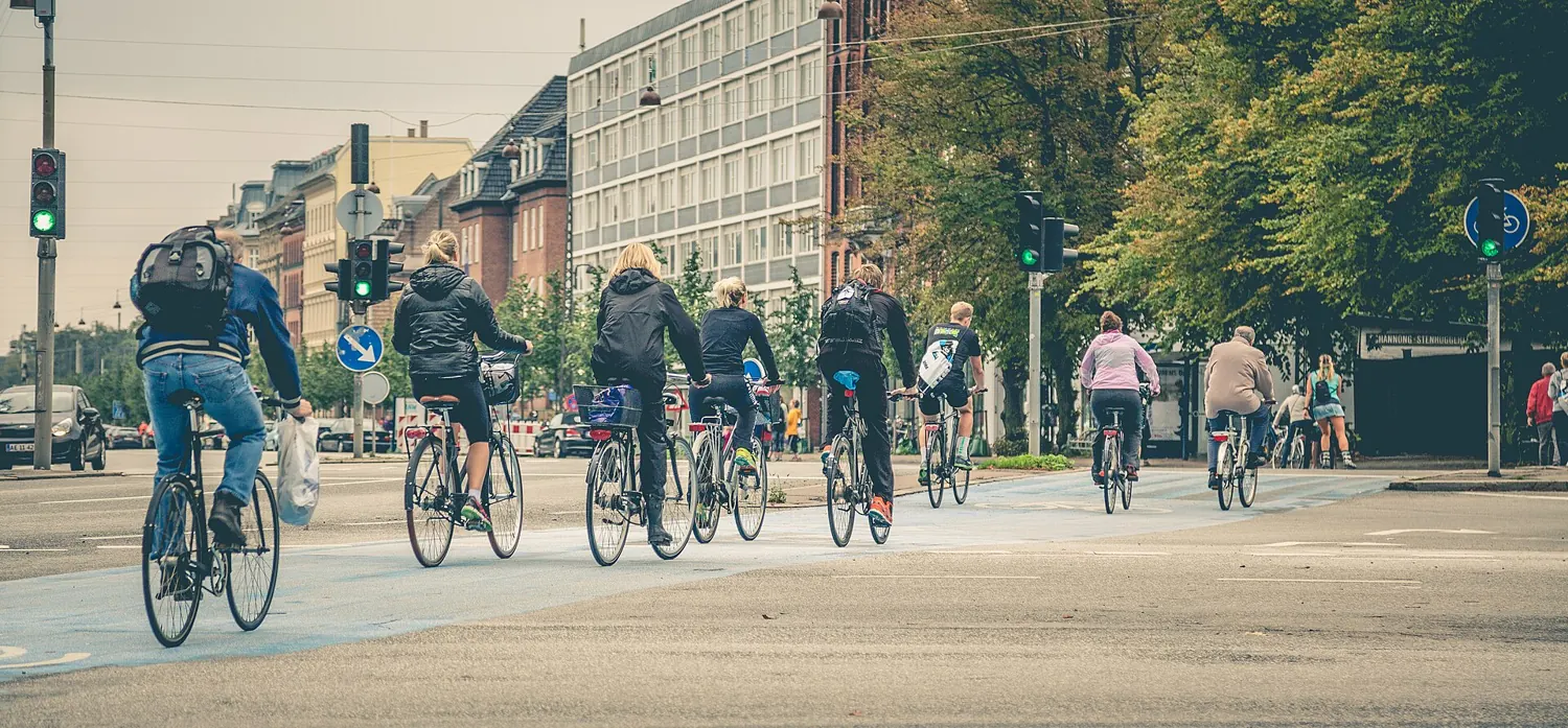 Real cyclists in Copenhagen